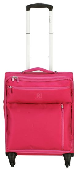 Revelation! Weightless Small 4 Wheel Soft Suitcase - Pink.